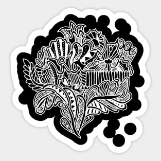 Orchids for Grandpa (Light on Dark) Sticker